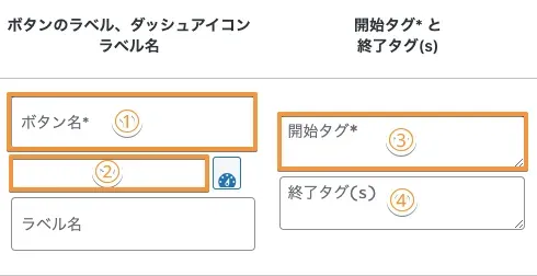 登録したいタグを入力する