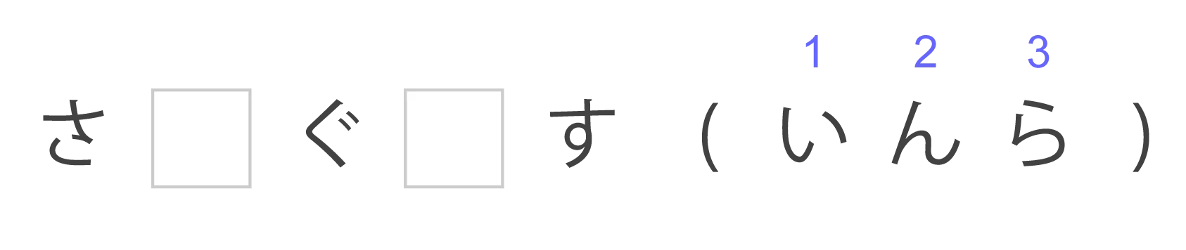 文字の並び替え問題その2