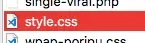 CSSファイルを編集