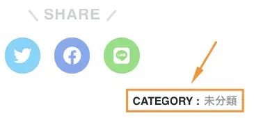 記事下のカテゴリー表示
