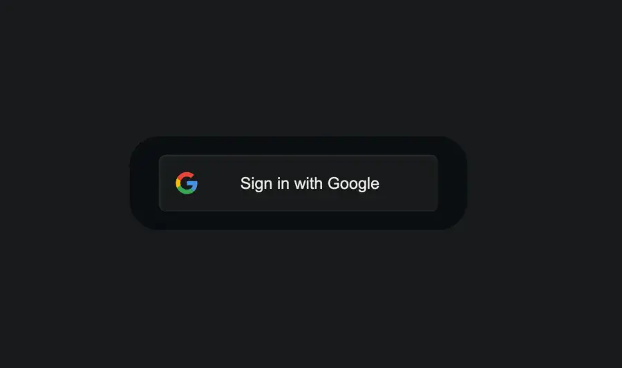 Googleのログインボタンが表示された
